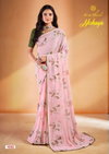 Akshaya By Kashvi Swarovski Work Weightless Printed Sarees Wholesale Price In Surat